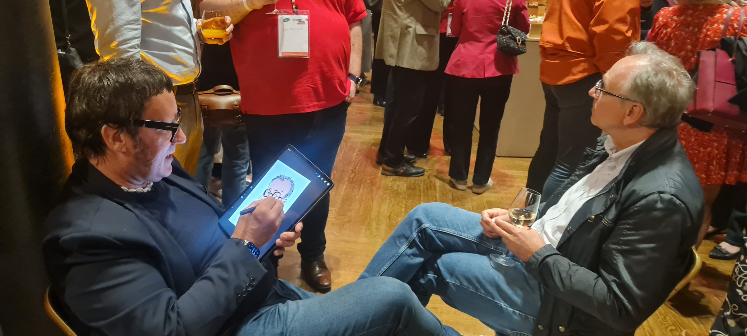 Caricaturiste Digital pour soirée d'entreprise By LUDIMUS Creative Events